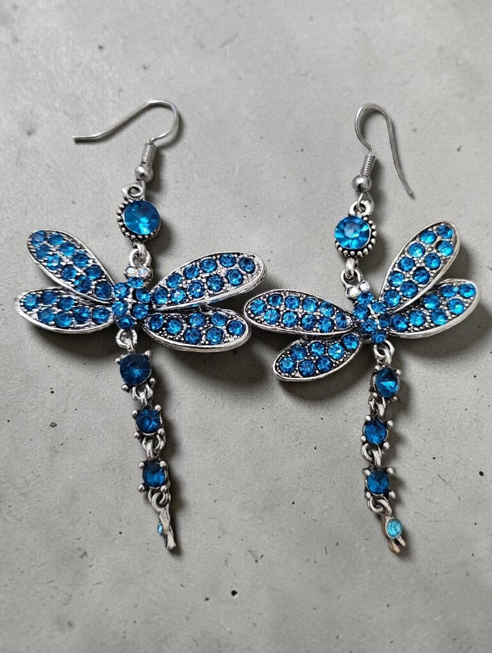 Nwt Nicole Miller Blue Dragonfly Dangle Earrings - Women Jewelry